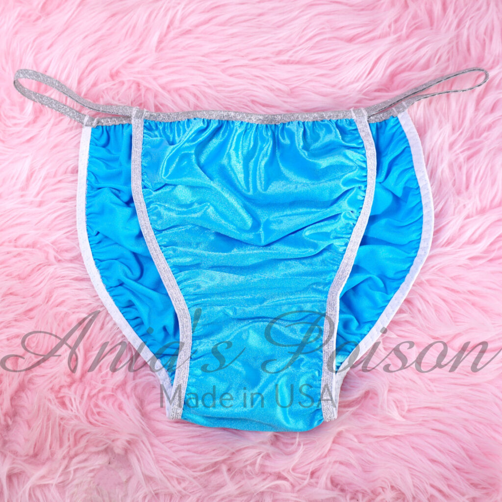 satin panties for men solid colors string bikini